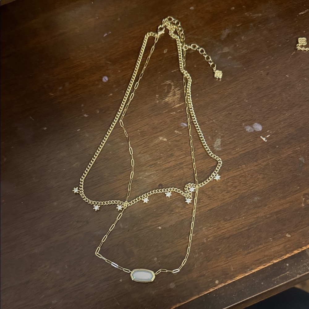 Kendra Scott layered necklaces